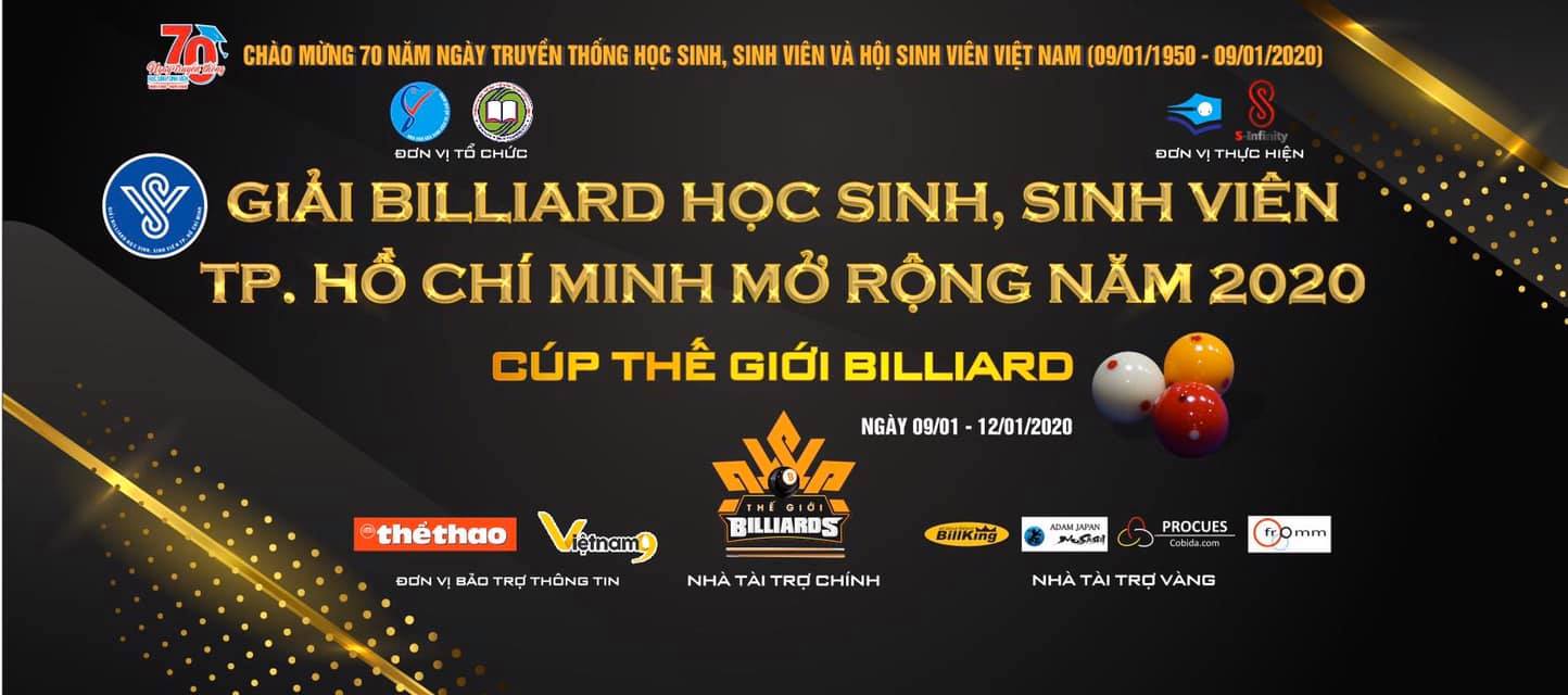 Ngày thi đấu thứ nhất – Giải Billiard Học sinh, sinh viên 2020