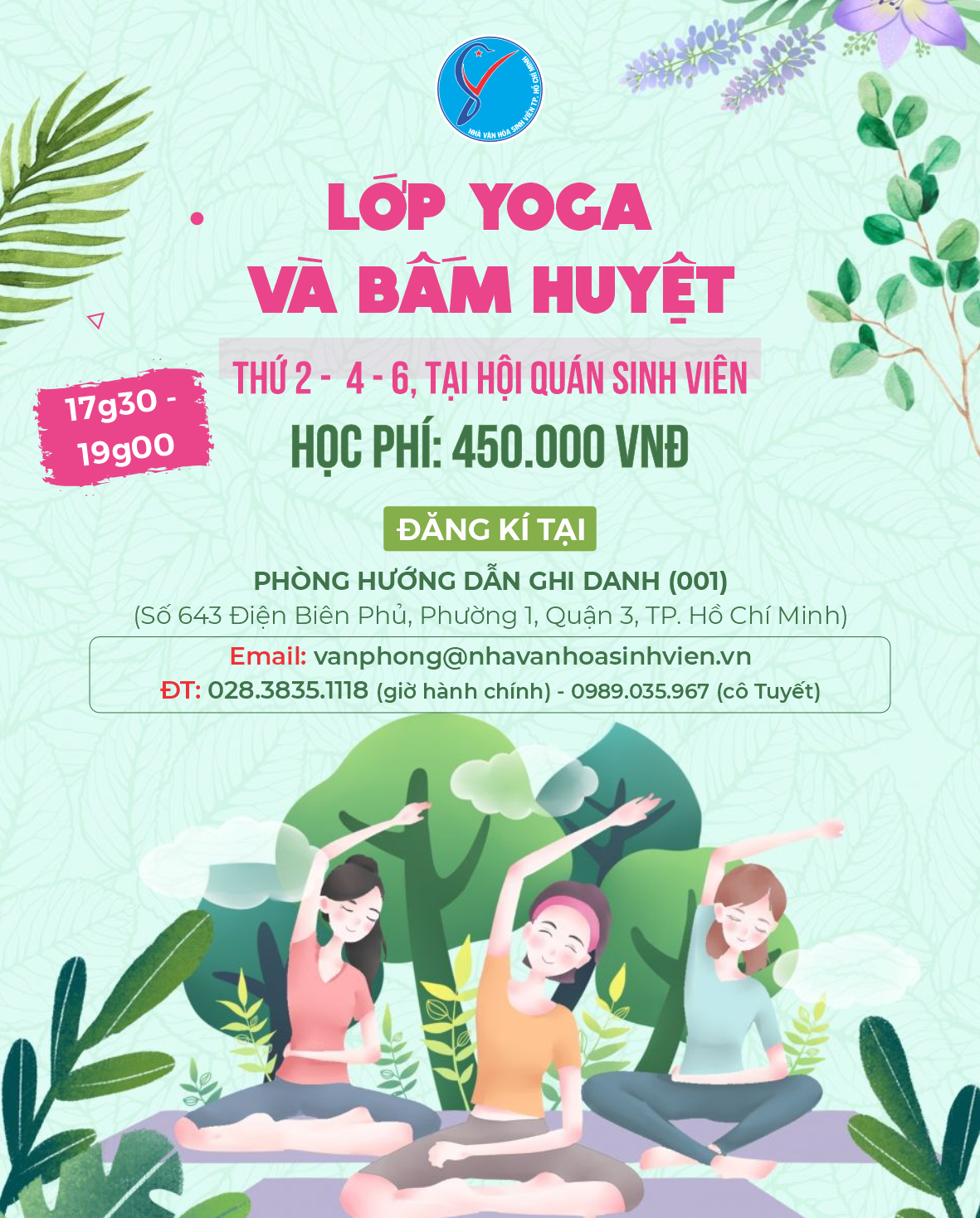 NK08 – LỚP YOGA VÀ HƯỚNG DẪN BẤM HUYỆT