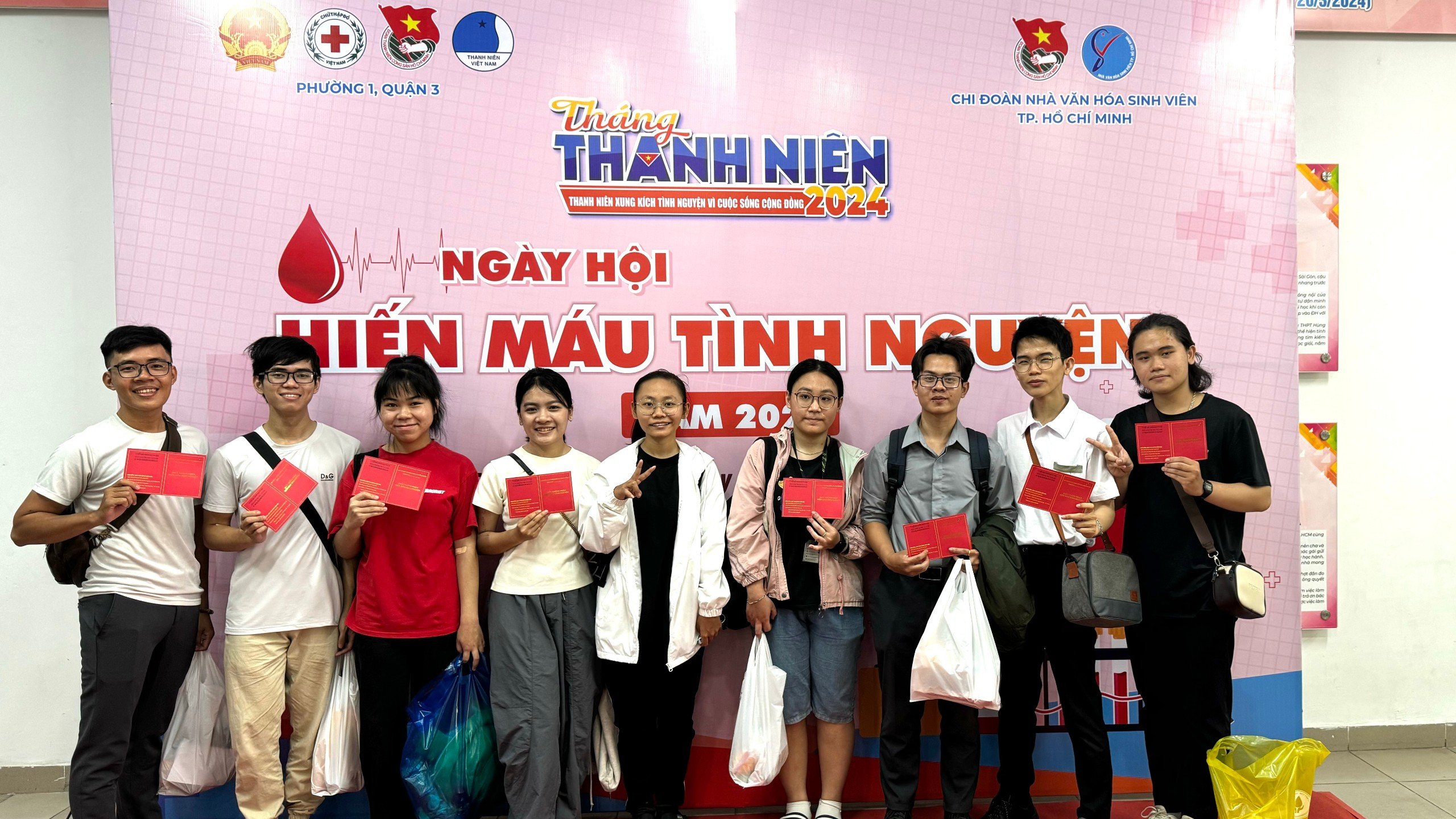 Chi đoàn Nhà Văn hóa Sinh viên tổ chức Ngày hội hiến máu tình nguyện năm 2024